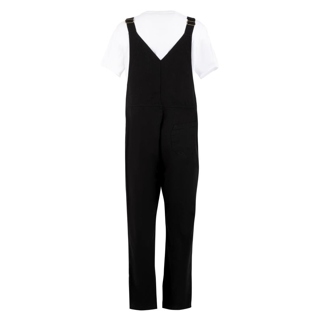 Southside Bib & Brace Cotton Canvas Dungarees Cotton Black M