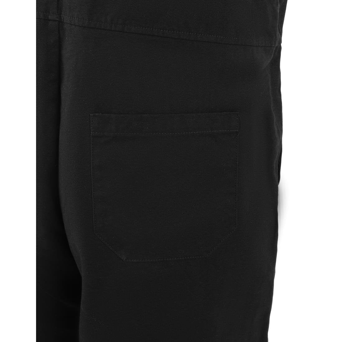 Southside Bib & Brace Cotton Canvas Dungarees Cotton Black M