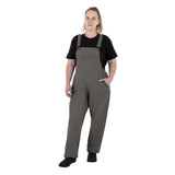 Southside Bib & Brace Cotton Canvas Dungarees Khaki Black M