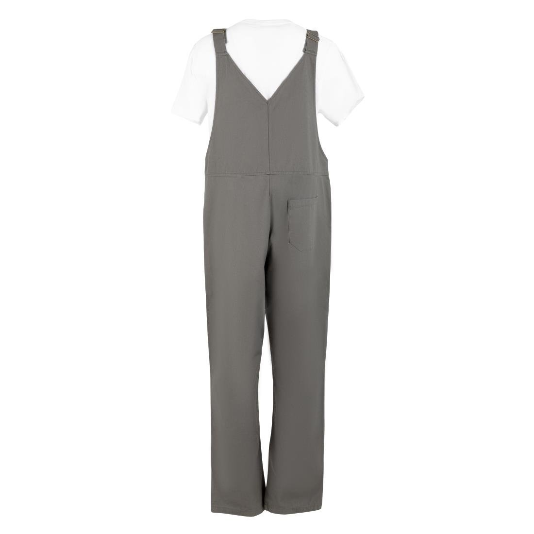 Southside Bib & Brace Cotton Canvas Dungarees Khaki Black S