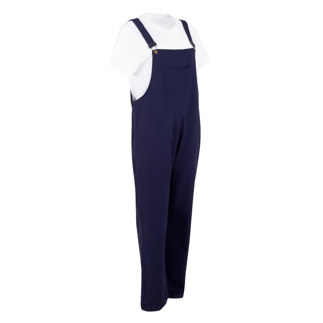Southside Bib & Brace Cotton Canvas Dungarees Navy XL