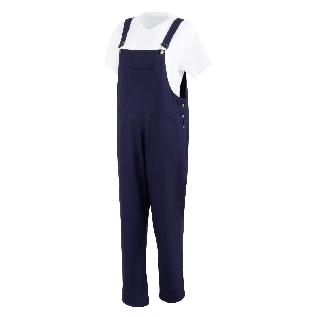 Southside Bib & Brace Cotton Canvas Dungarees Navy XL