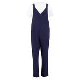 Southside Bib & Brace Cotton Canvas Dungarees Navy XL