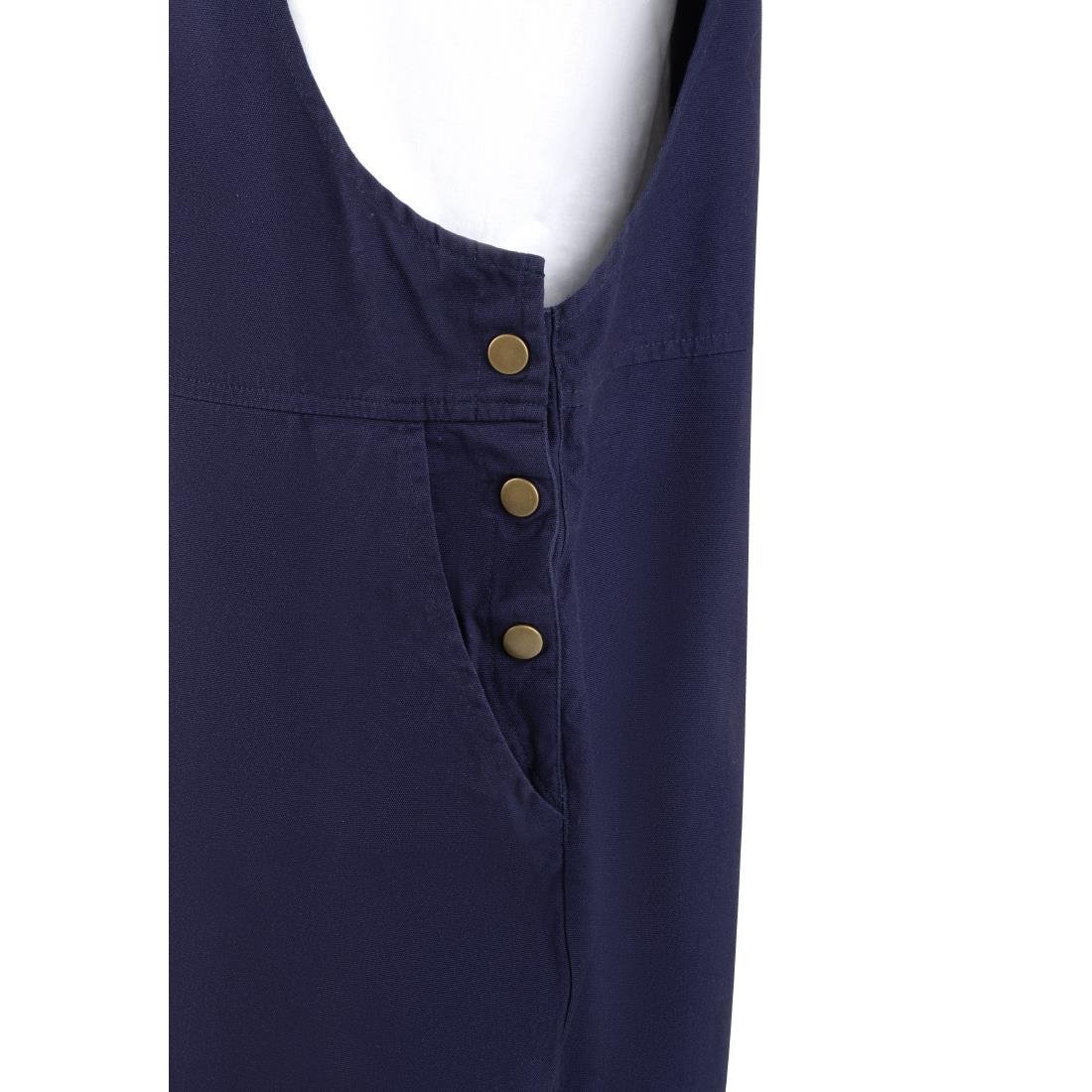 Southside Bib & Brace Cotton Canvas Dungarees Navy XL