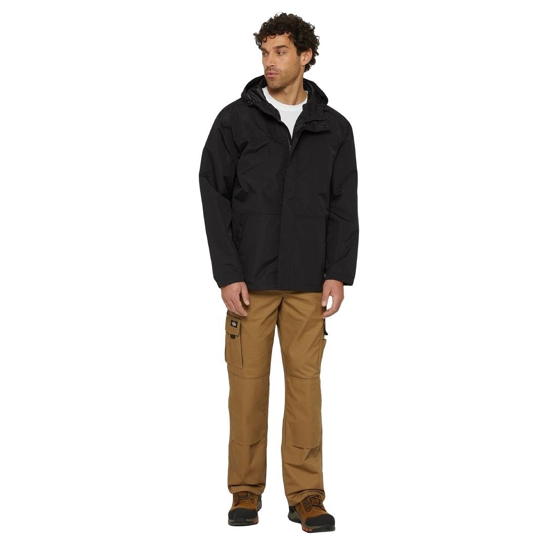 Dickies Waterproof Rain Jacket Black Size M