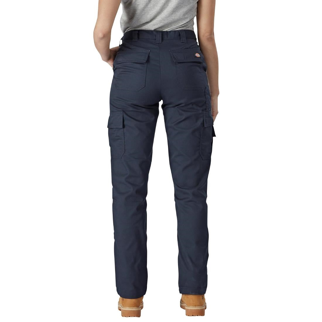 Dickies Womens Flex Everyday Trousers Navy Size 34