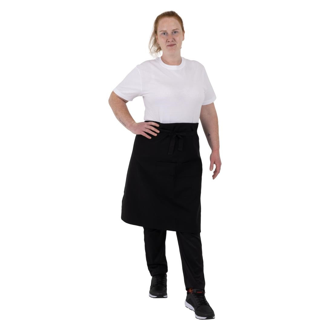 Southside Cotton Canvas Bistro Apron Black