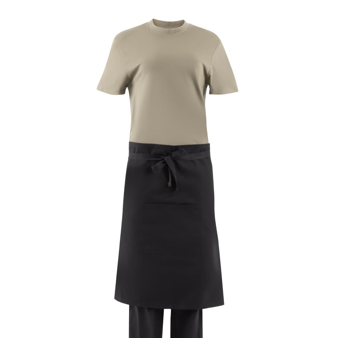 Southside Cotton Canvas Bistro Apron Black