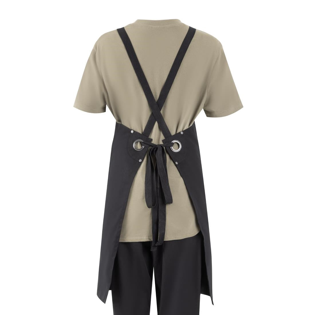 Southside Cotton Canvas Bib Apron Black