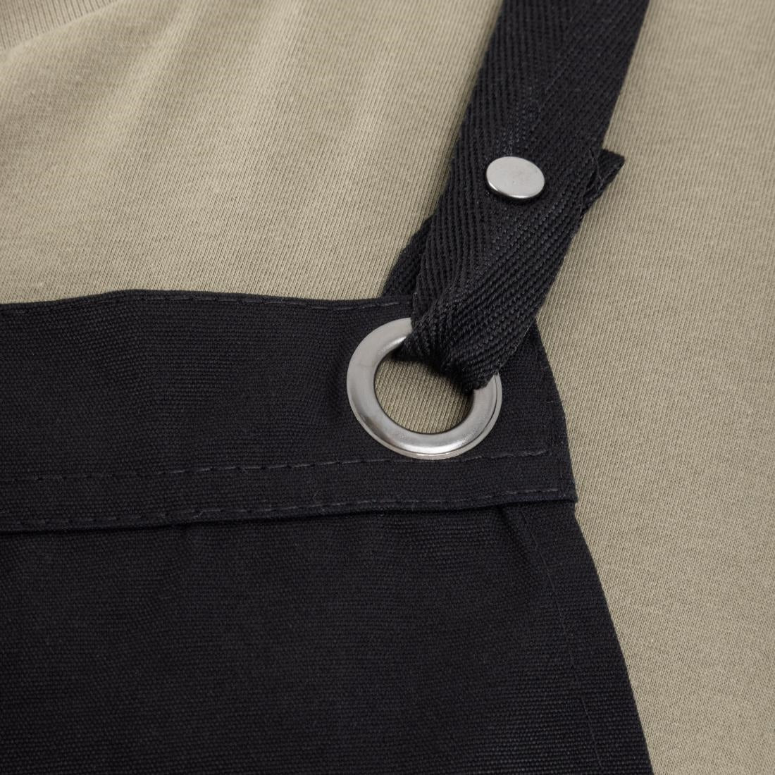 Southside Cotton Canvas Bib Apron Black