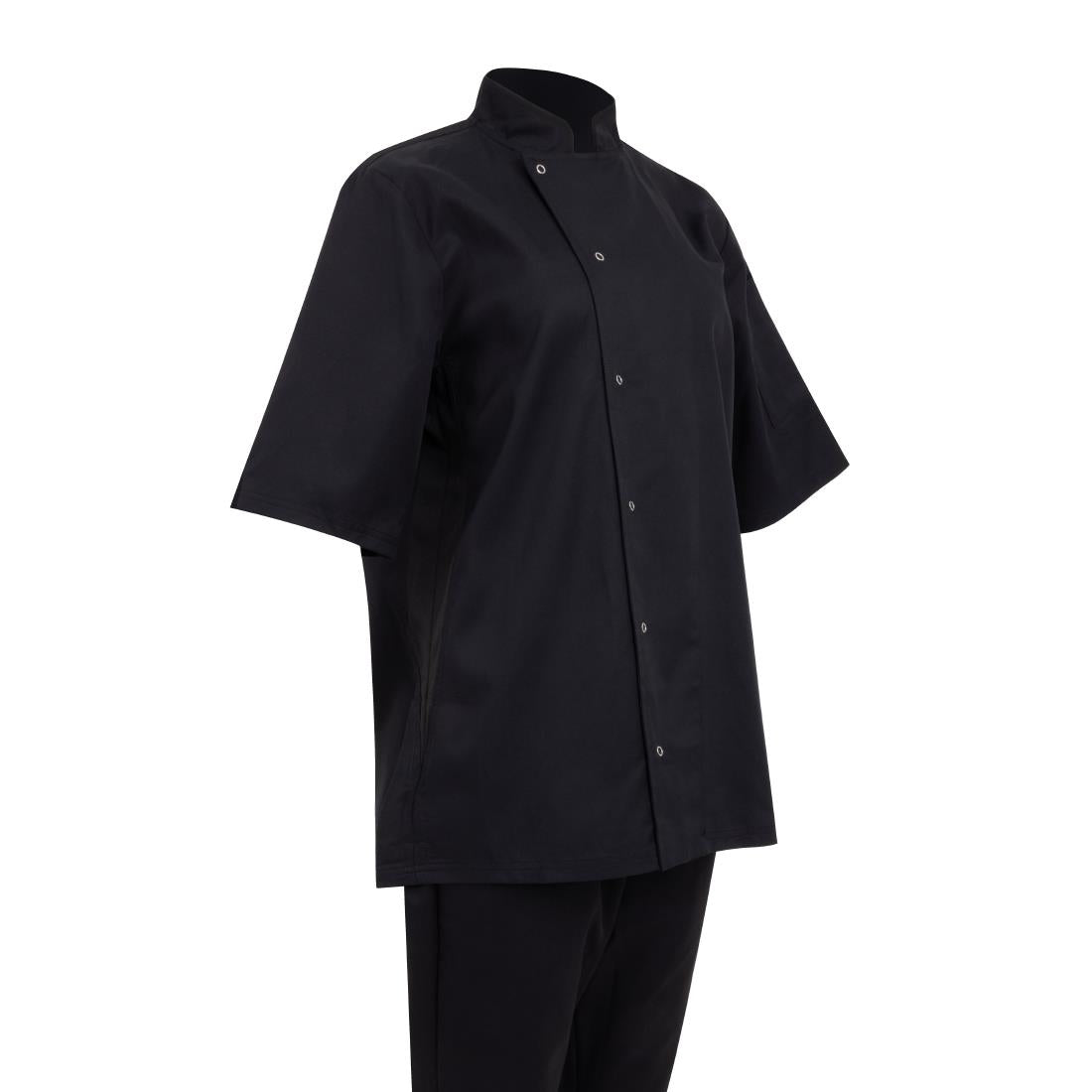 Southside Oakland Short Sleeve Chefs Jacket Black Size L