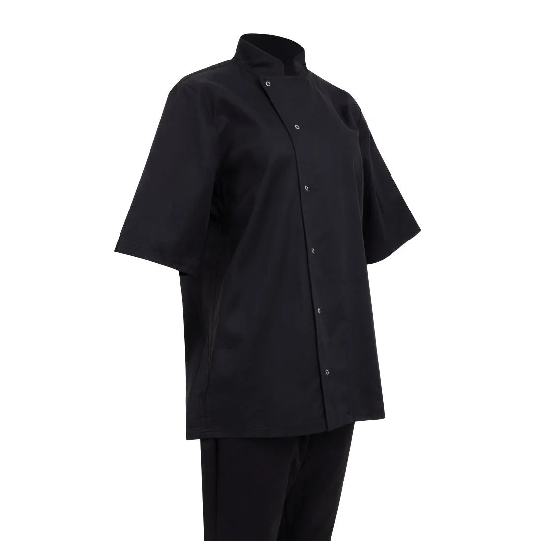 Southside Oakland Short Sleeve Chefs Jacket Black Size M