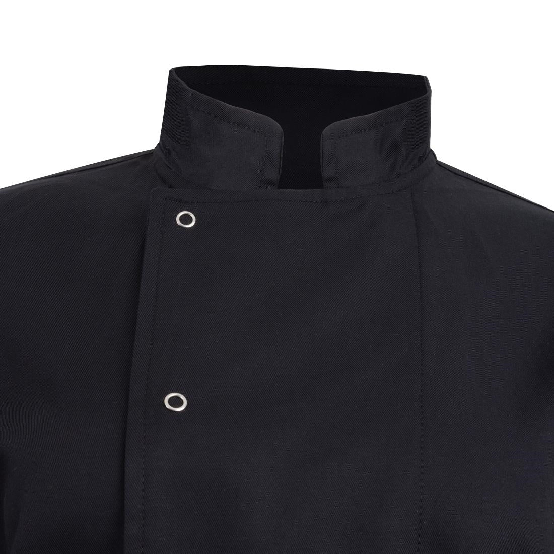 Southside Oakland Short Sleeve Chefs Jacket Black Size L