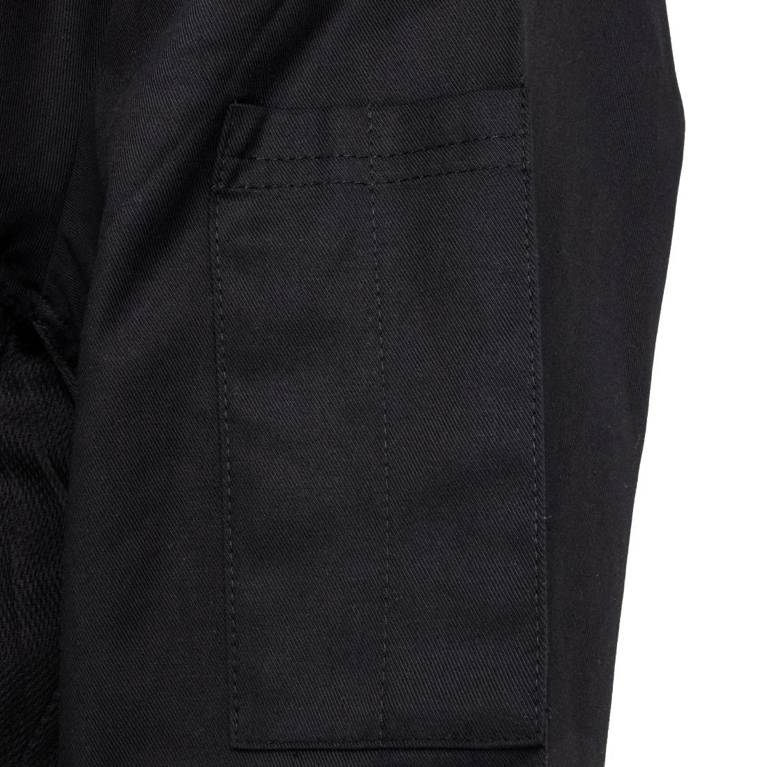 Southside Oakland Short Sleeve Chefs Jacket Black Size M