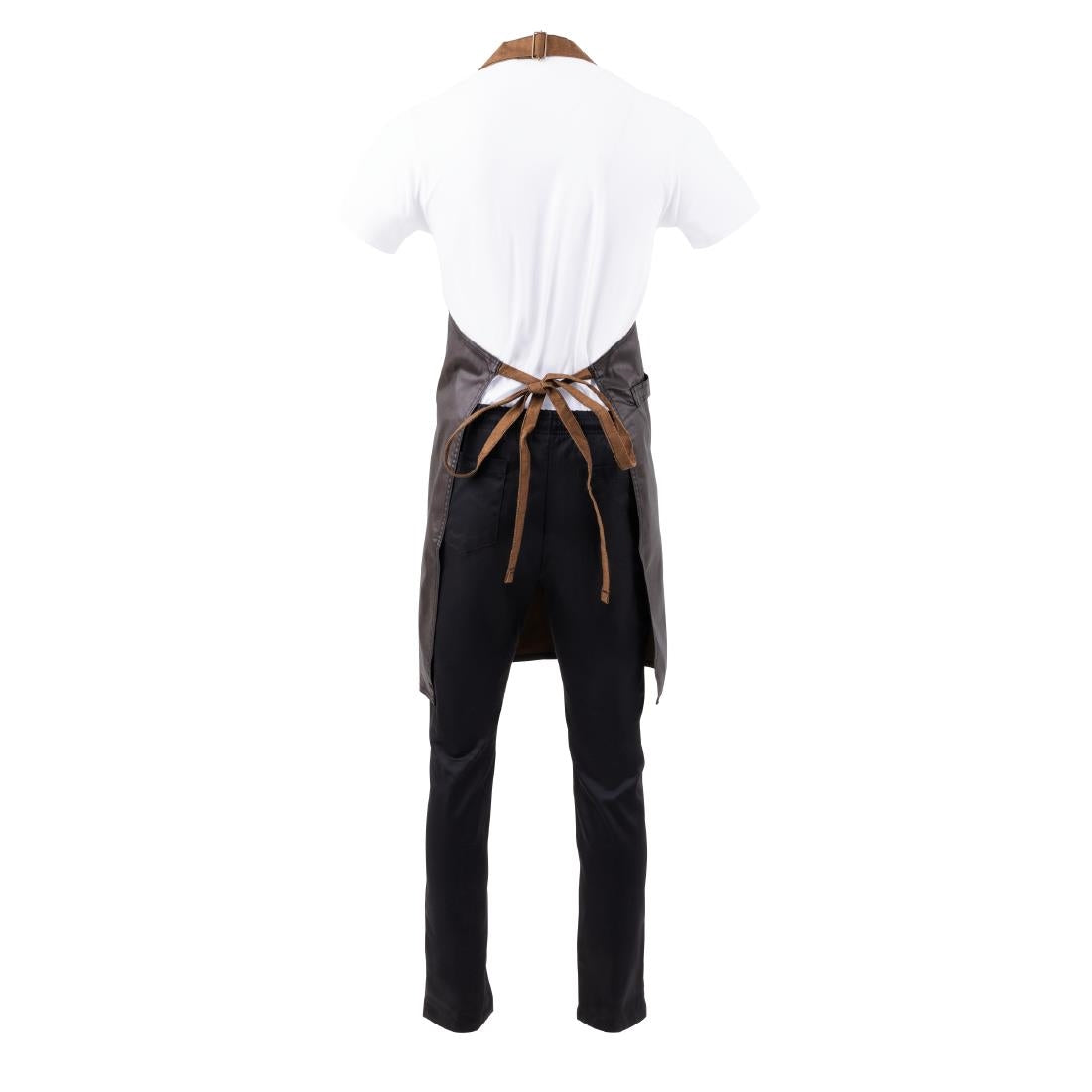Chef Works Urban Boulder Bib Apron Black/Brown