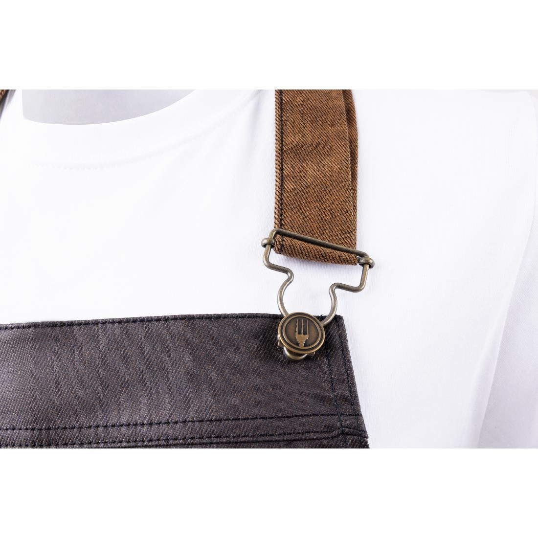 Chef Works Urban Boulder Bib Apron Black/Brown