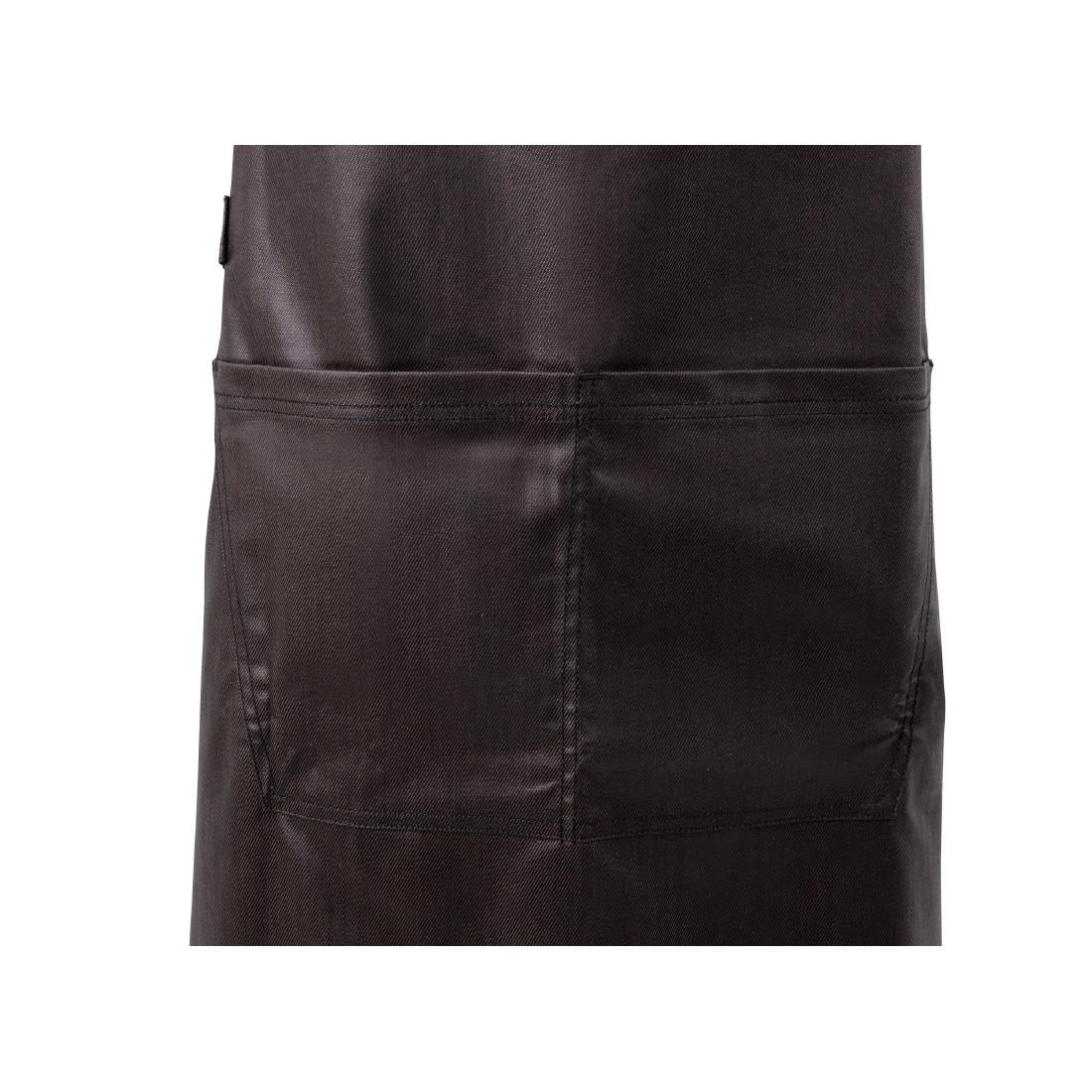 Chef Works Urban Boulder Bib Apron Black/Brown