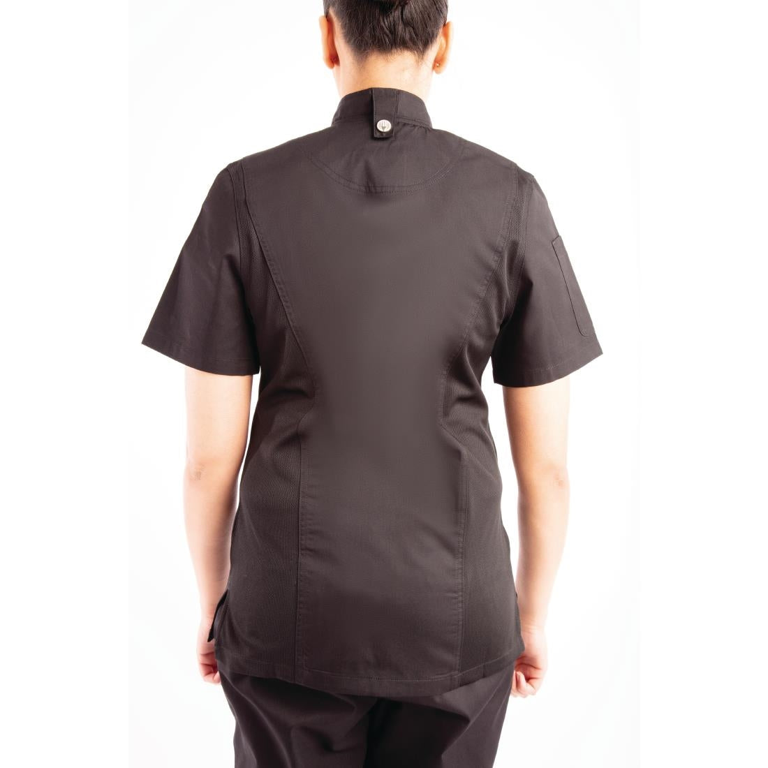 Chef Works Womens Springfield Zip Chef Jacket Black XL