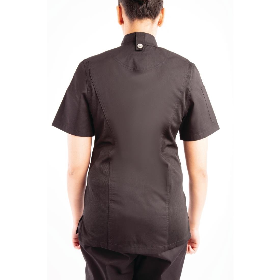 Chef Works Womens Springfield Zip Chef Jacket Black XS