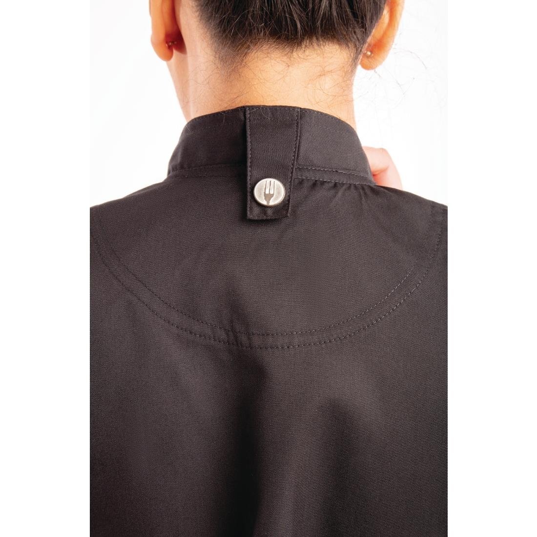 Chef Works Womens Springfield Zip Chef Jacket Black XS