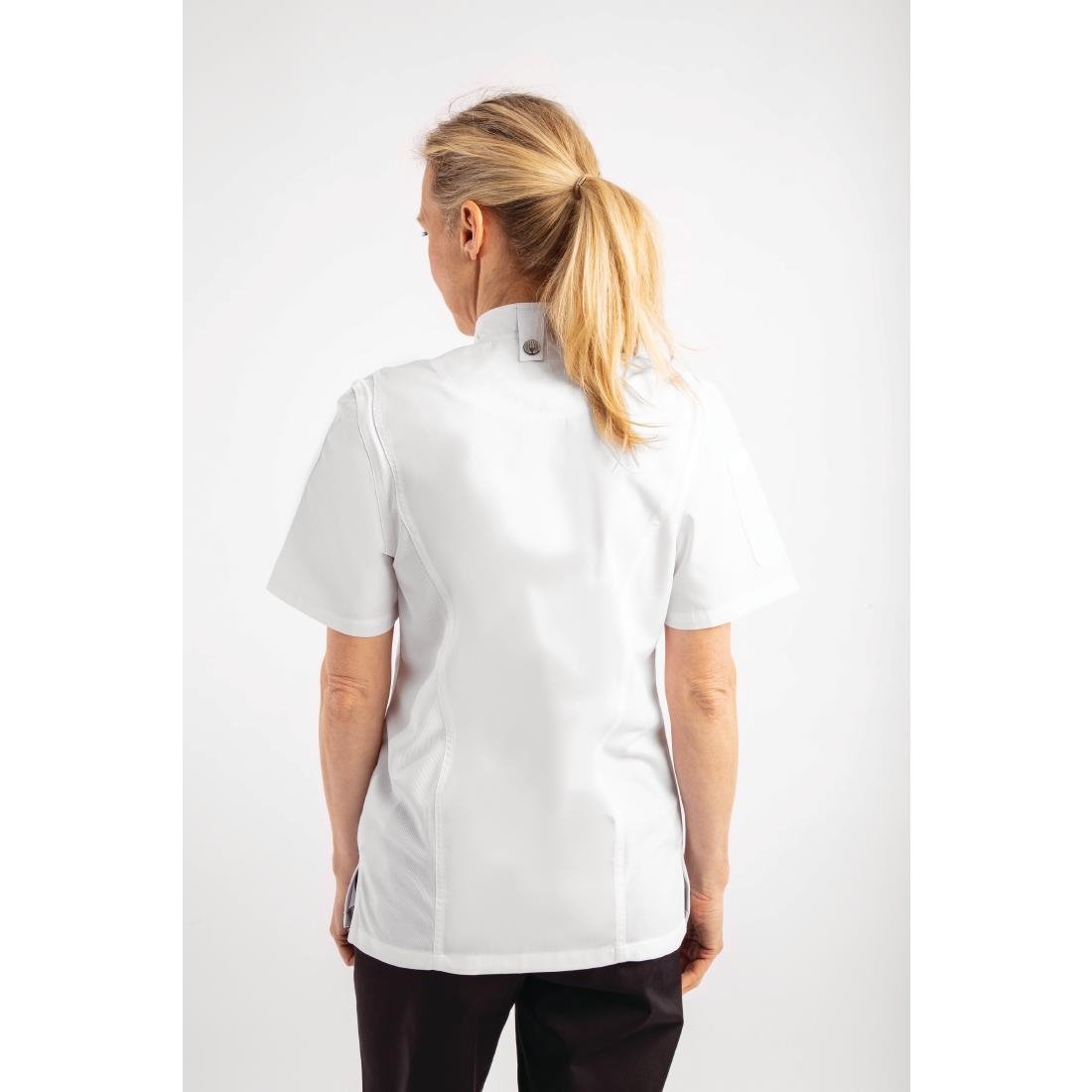 Chef Works Womens Springfield Zip Chef Jacket White 2XL
