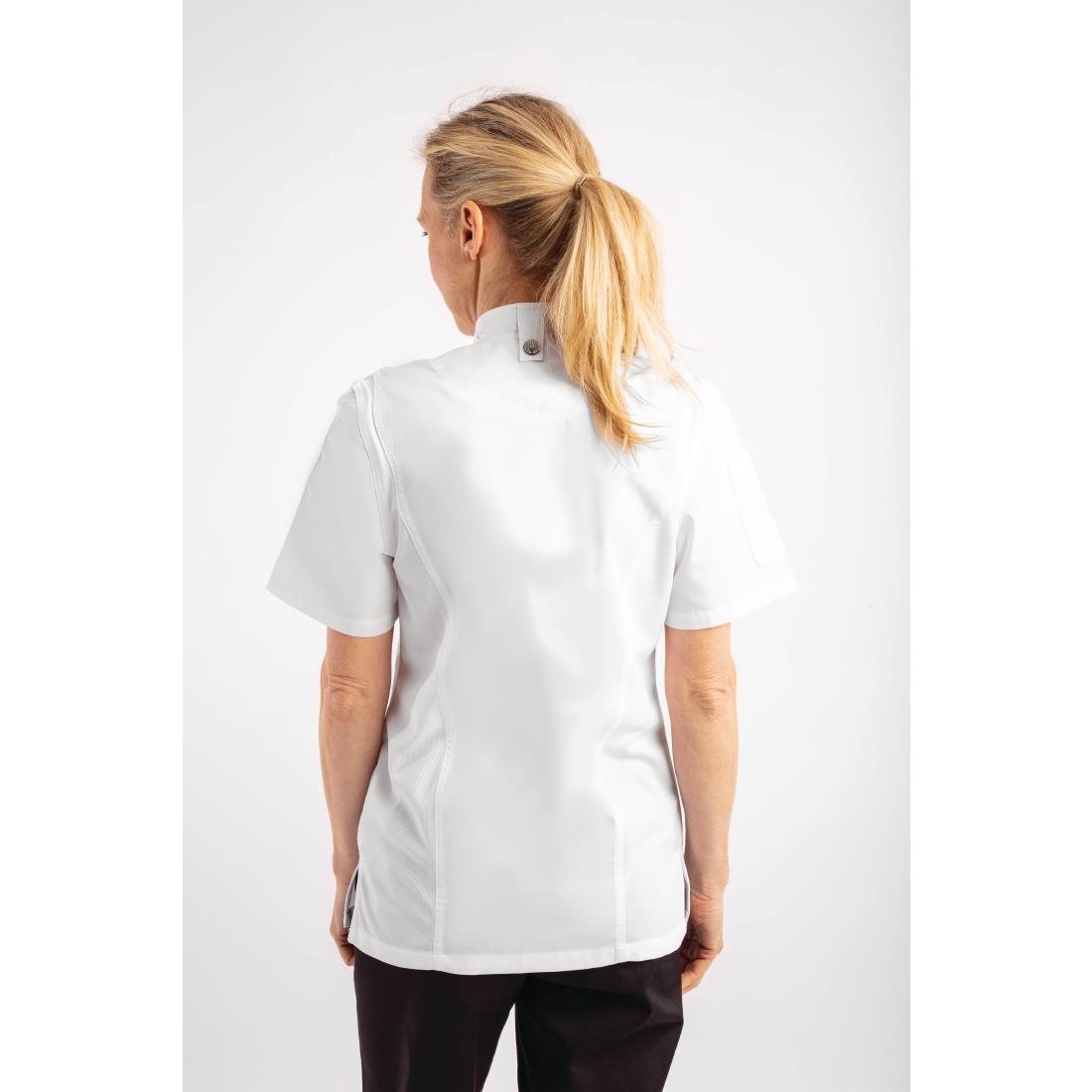 Chef Works Womens Springfield Zip Chefs Jacket White L