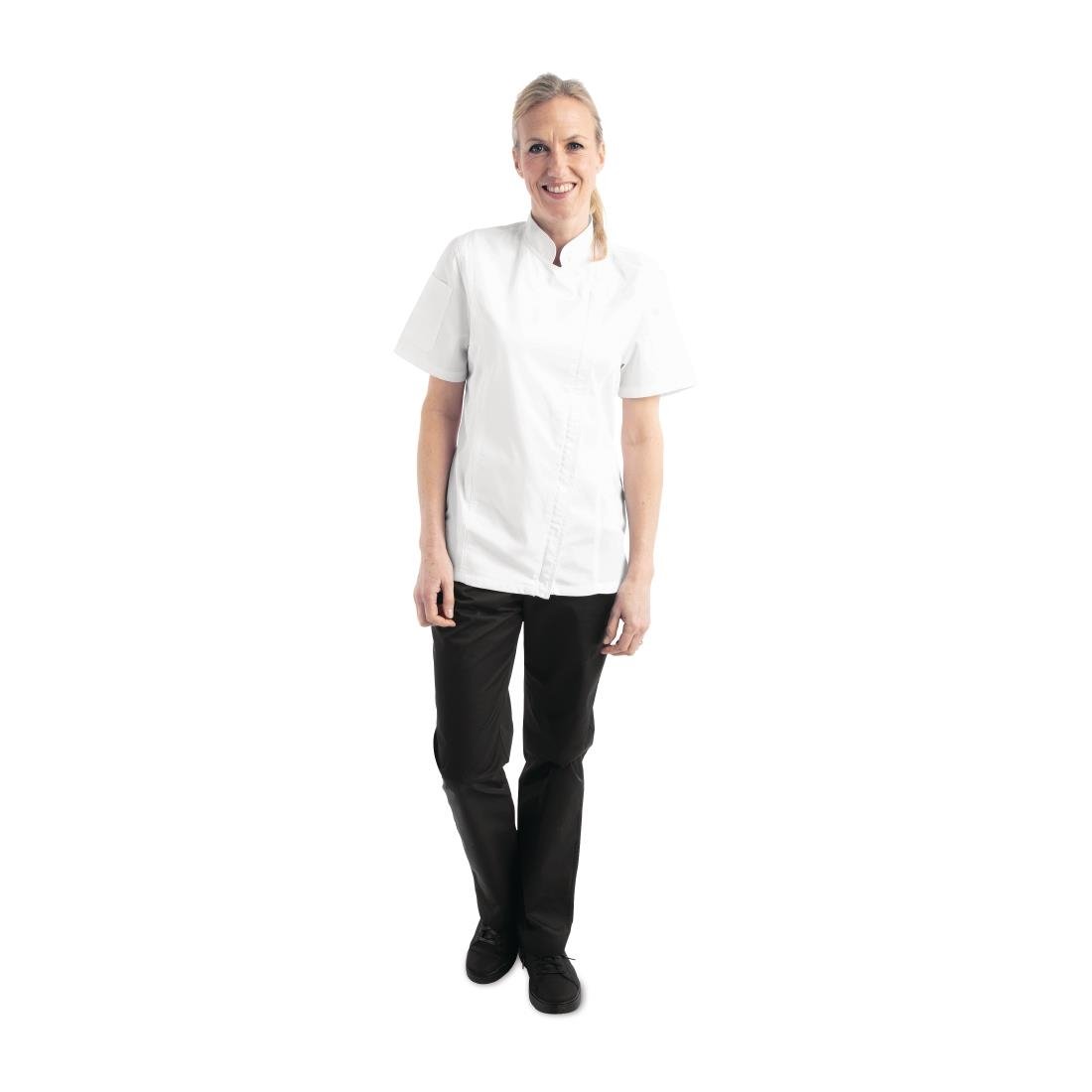 Chef Works Womens Springfield Zip Chefs Jacket White L