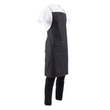 Southside Denim Cross-Back Bib Apron Black