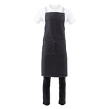 Southside Denim Cross-Back Bib Apron Black