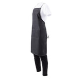 Southside Denim Cross-Back Bib Apron Black