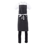 Southside Denim Cross-Back Bib Apron Black
