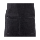 Southside Denim Cross-Back Bib Apron Black