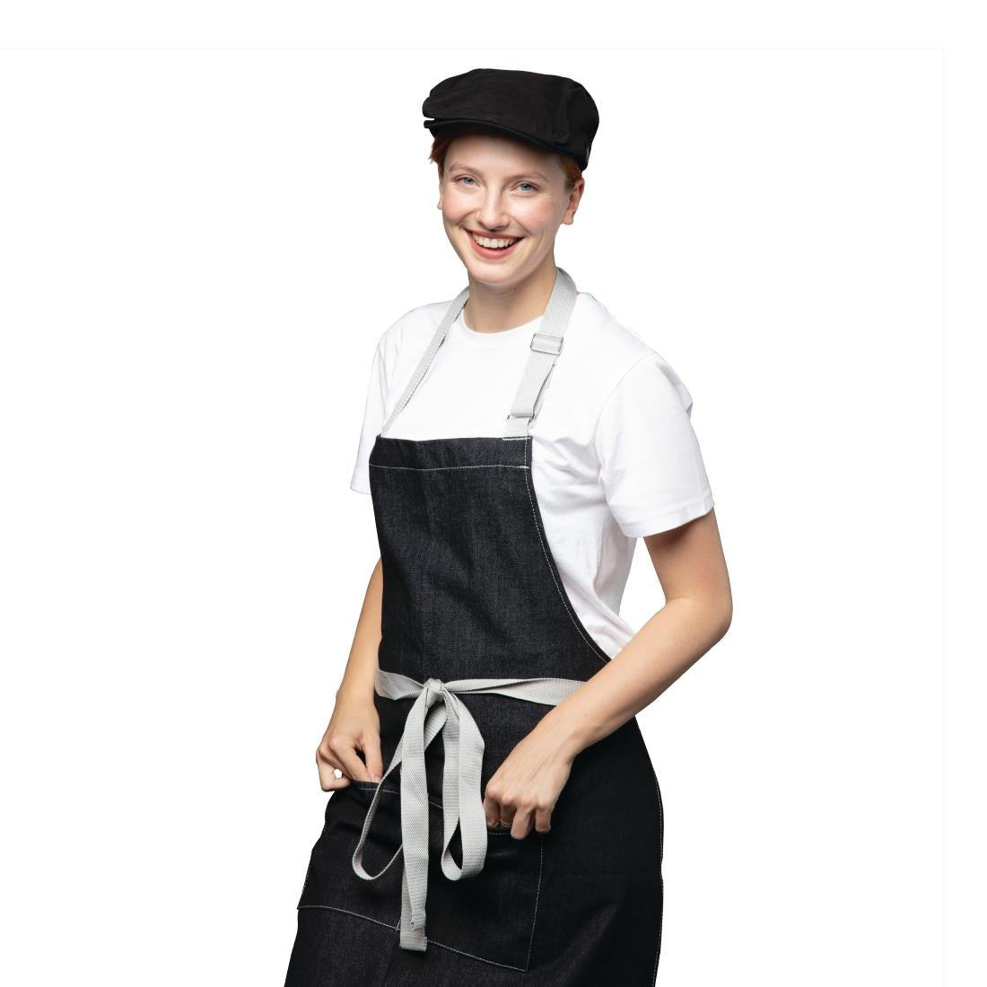 Chef Works Urban Rockford Pigment Dye Canvas Flat Cap Steel Grey L-XL