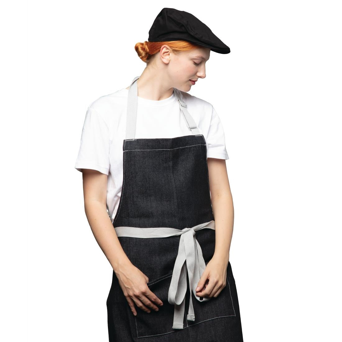 Chef Works Urban Rockford Pigment Dye Canvas Flat Cap Steel Grey L-XL