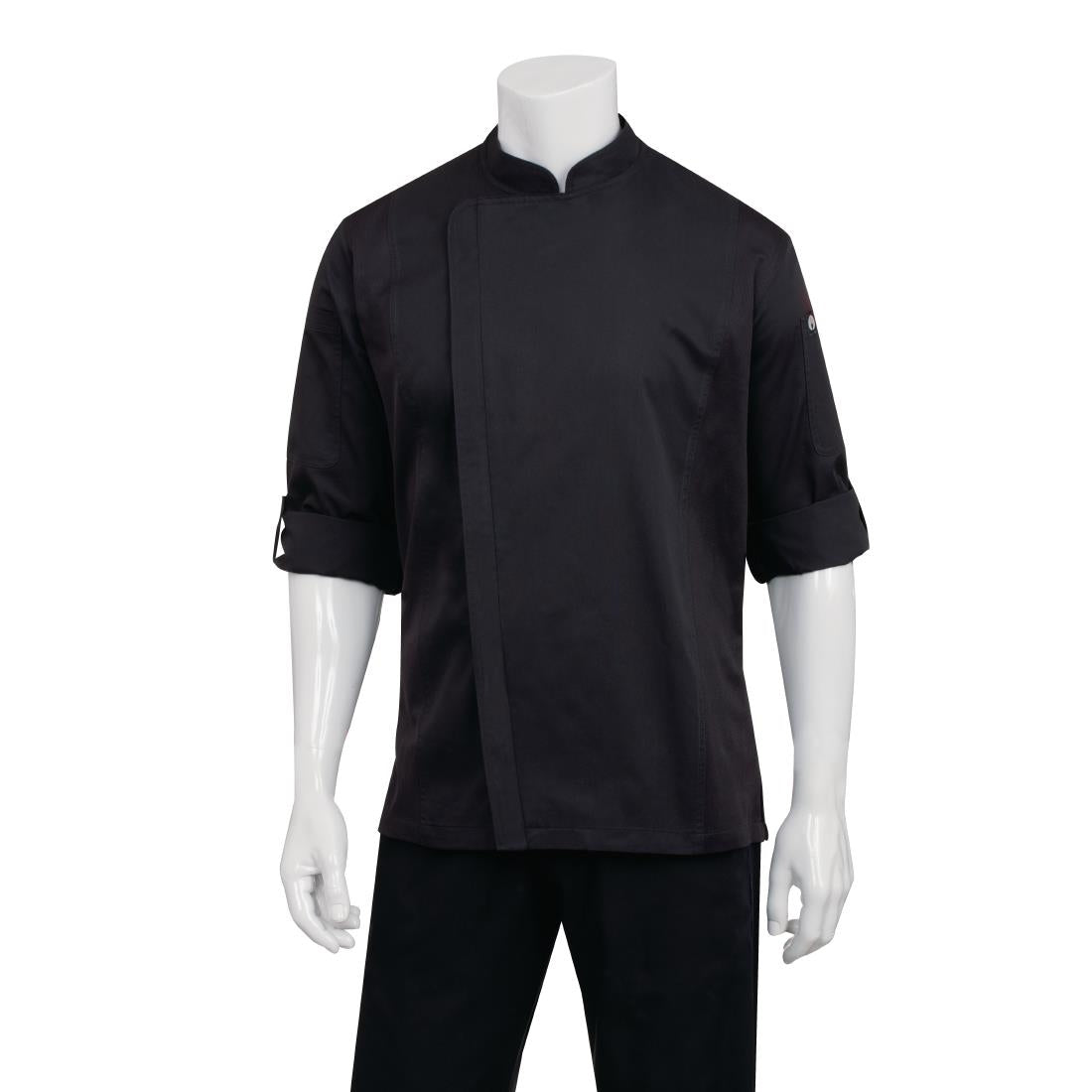Chef Works Unisex Hartford Lightweight Chef Jacket Black Size 3XL