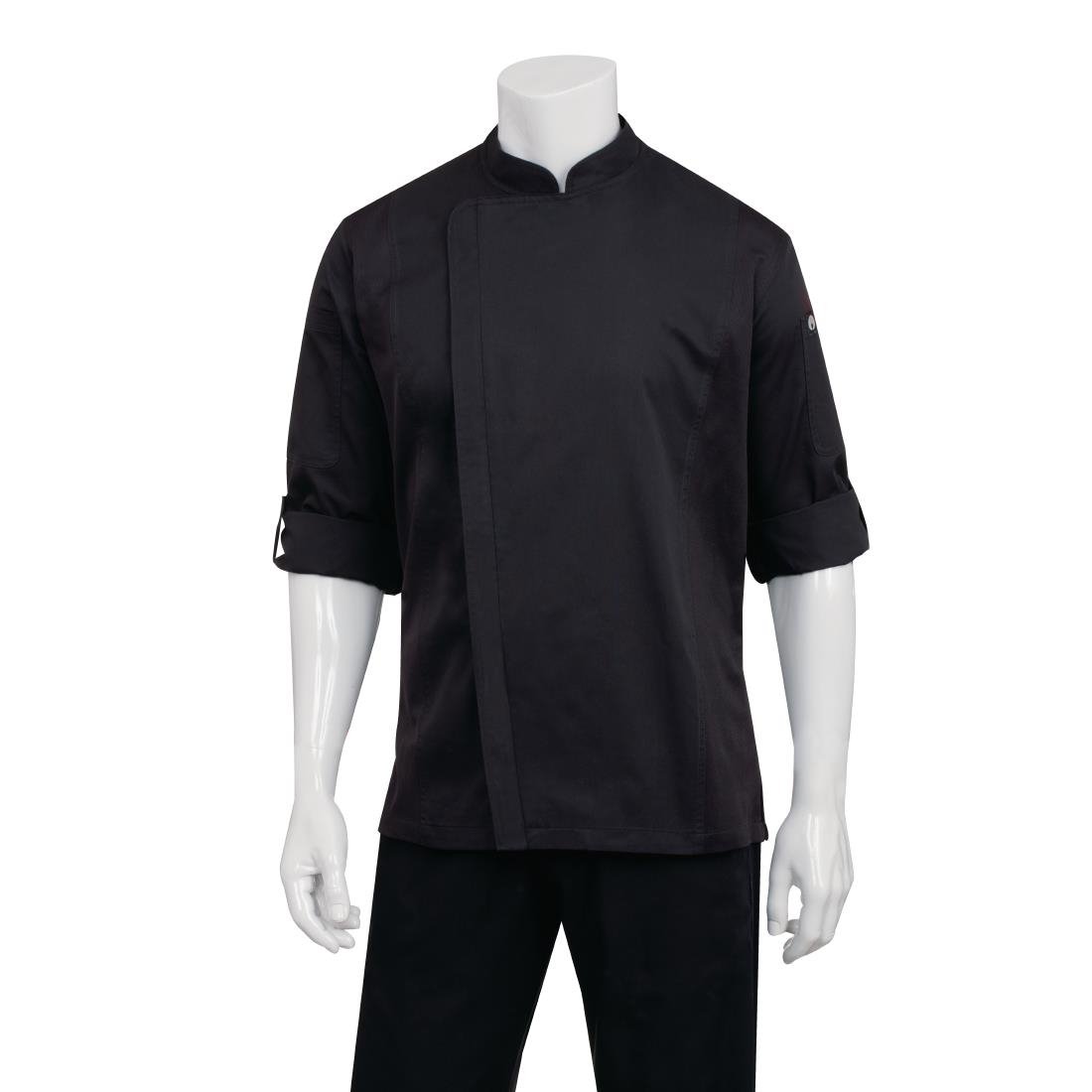 Chef Works Unisex Hartford Lightweight Chef Jacket Black M