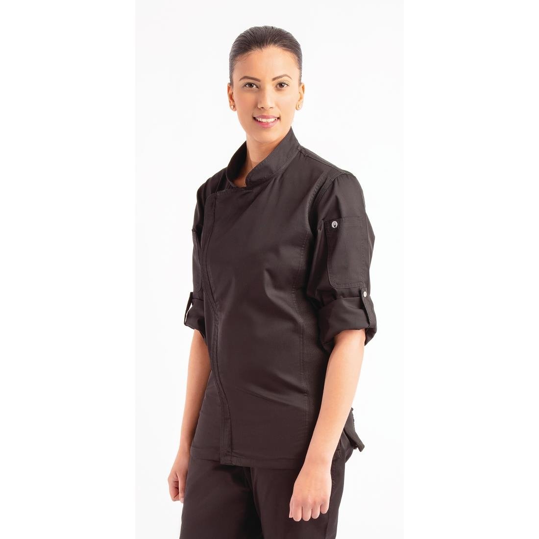Chef Works Unisex Hartford Lightweight Chef Jacket Black M