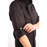 Chef Works Unisex Hartford Lightweight Chef Jacket Black L