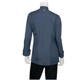 Chef Works Hartford Lightweight Zip Womens Chef Jacket Blue XXL