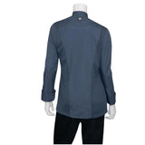 Chef Works Hartford Lightweight Zip Womens Chef Jacket Blue XS