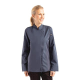 Chef Works Hartford Lightweight Zip Womens Chef Jacket Blue XL