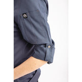 Chef Works Hartford Lightweight Zip Womens Chef Jacket Blue XS