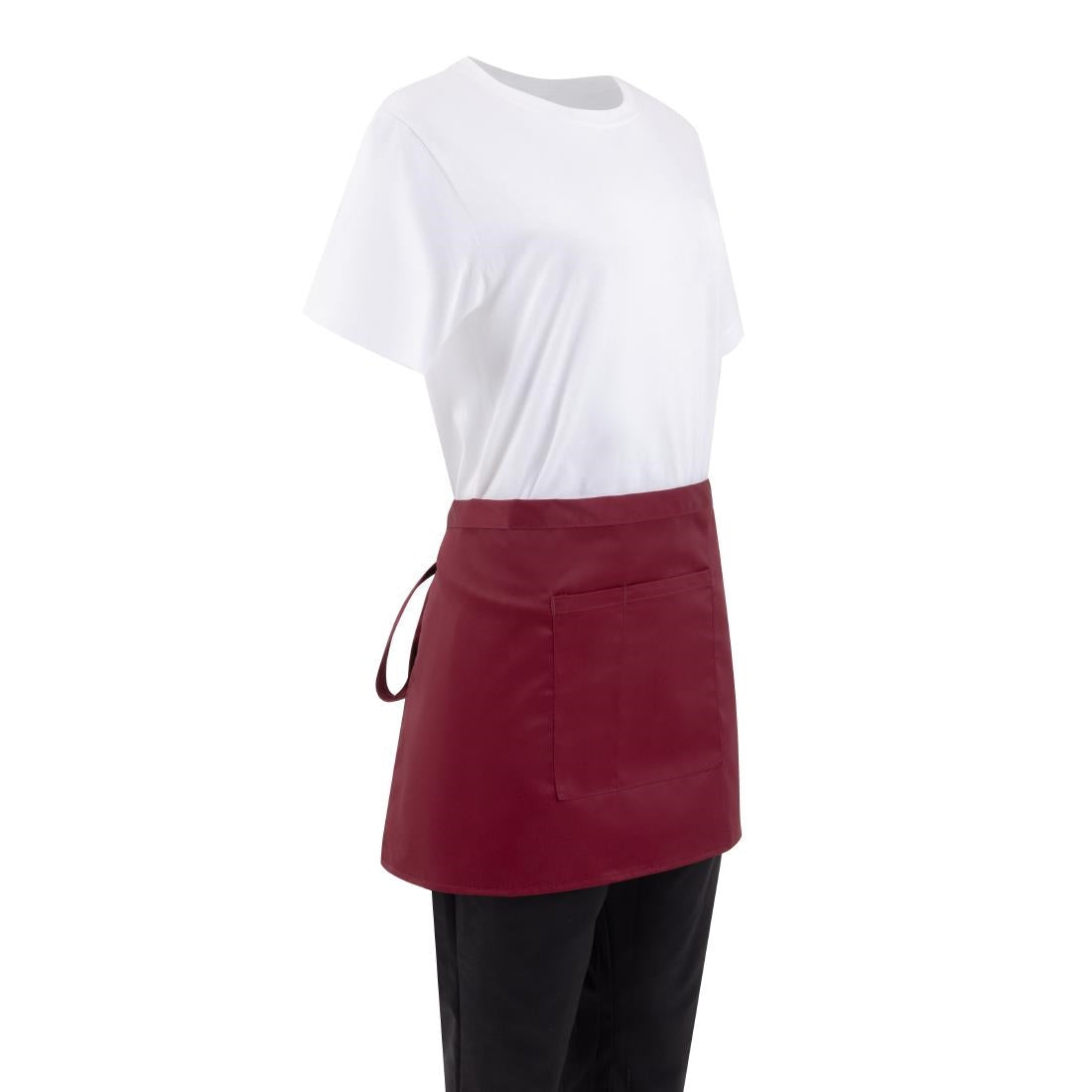 Whites Waist Apron Burgundy
