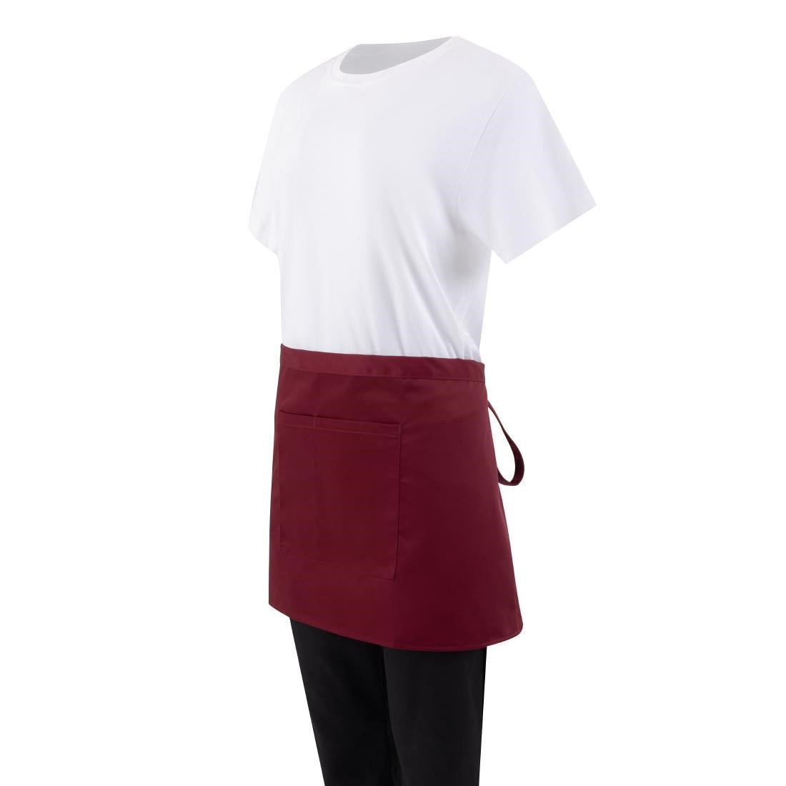 Whites Waist Apron Burgundy