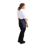 Whites Short Bistro Apron Navy Blue