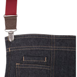 Chef Works Urban Berkeley Denim Brace Bib Apron Dark Indigo