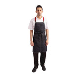 Chef Works Urban Berkeley Denim Brace Bib Apron Dark Indigo