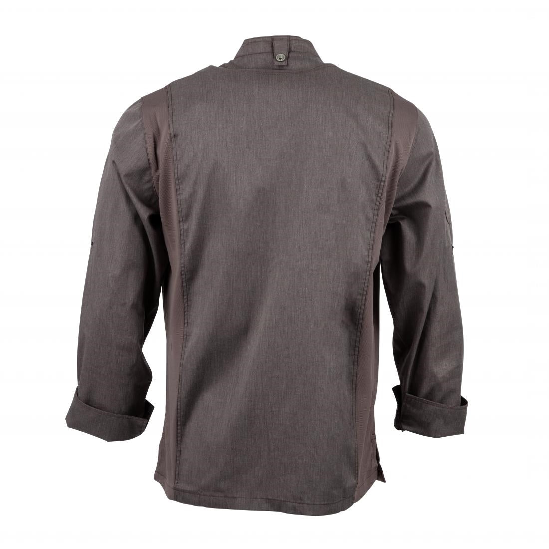 Chef Works Hartford Lightweight L/S Zipper Coat Graphite Size S