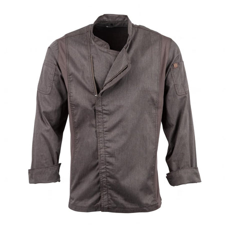 Chef Works Hartford Lightweight L/S Zipper Coat Graphite Size S