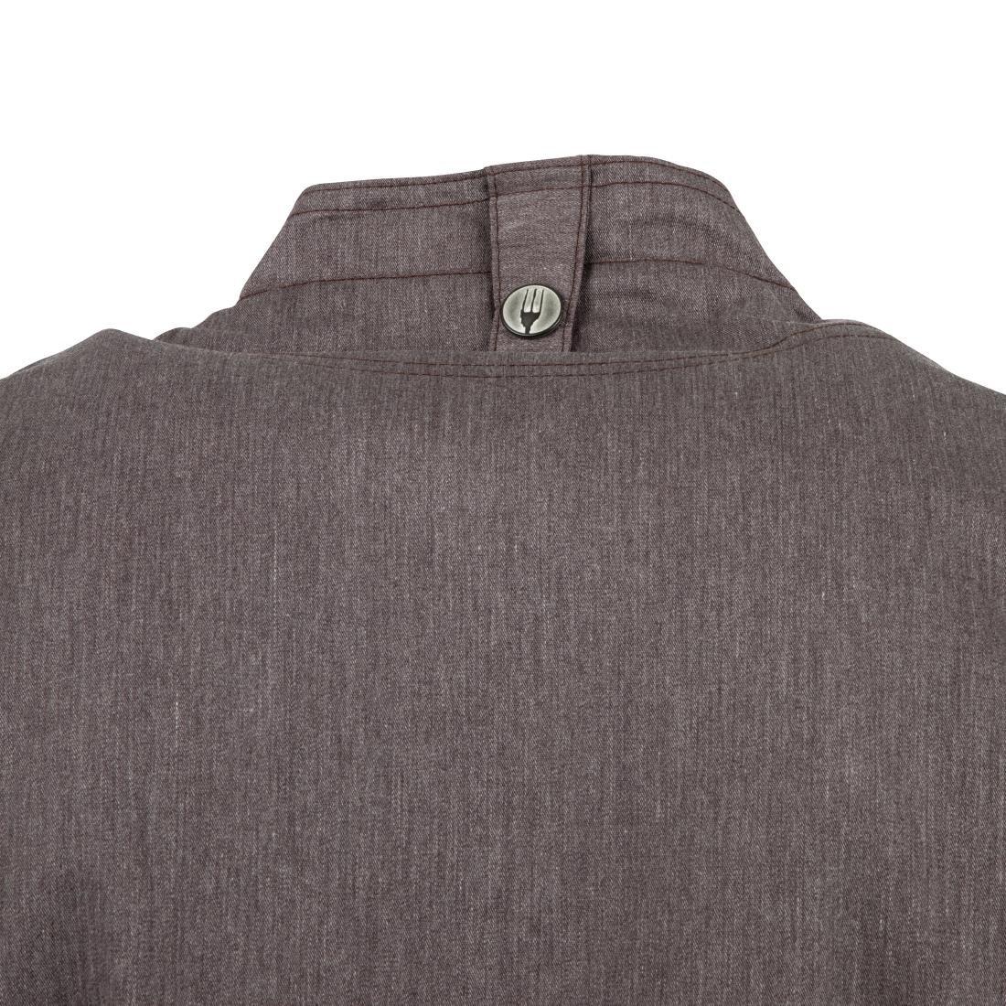 Chef Works Hartford Lightweight L/S Zipper Coat Graphite Size XS
